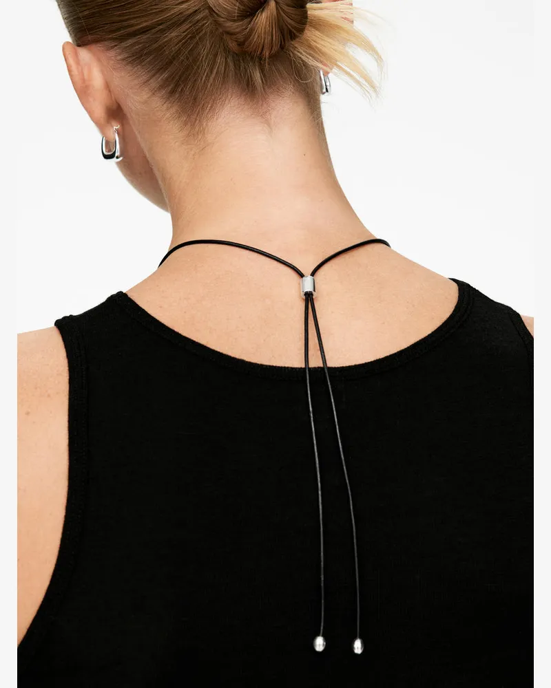 Arket Lederkette Mit Anhänger -Silberfarben Silberfarben