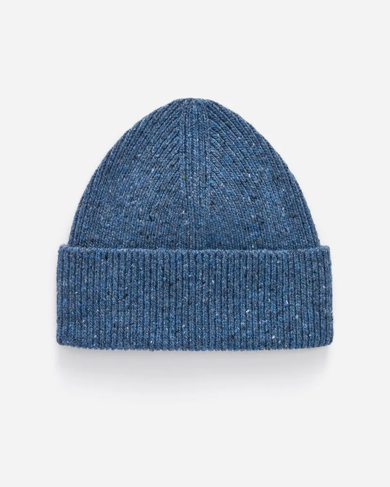 Arket Gerippte Beanie Aus Wollmischung -Blau Blau