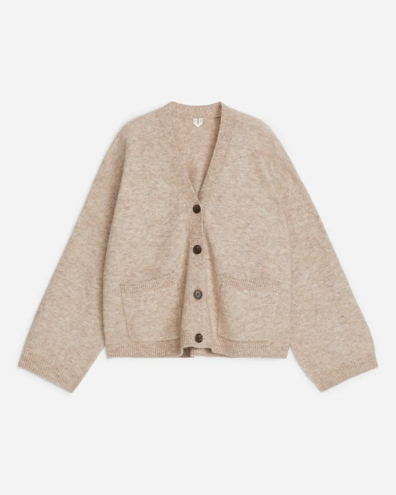 Arket Strickjacke Aus Wolle Und Alpakawolle -Beige Beige