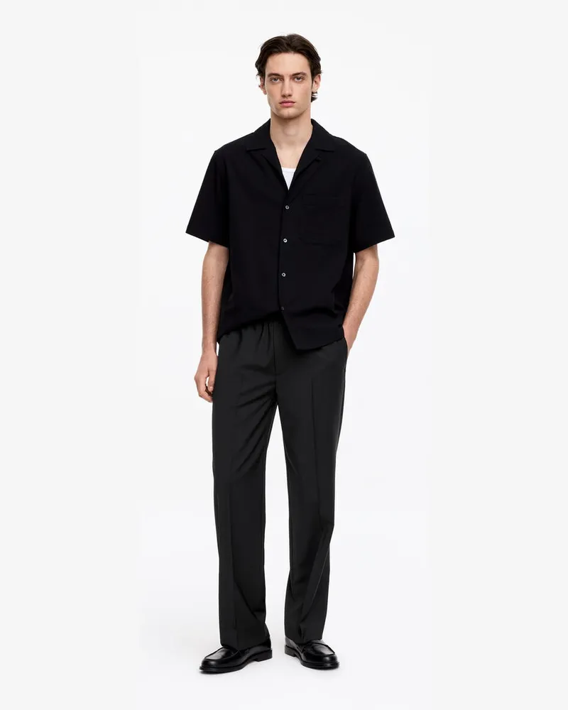 Arket Weite Pull-on-Hose -Schwarz Schwarz