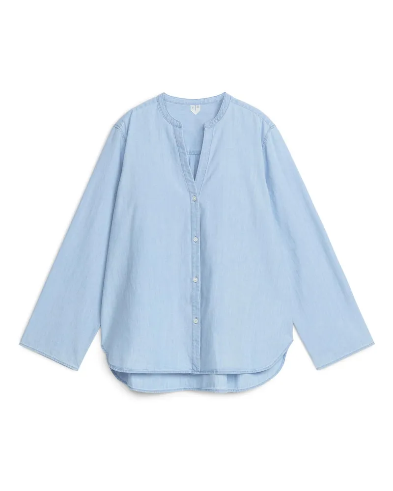 Arket Helles Jeanshemd - Blau Hellblau