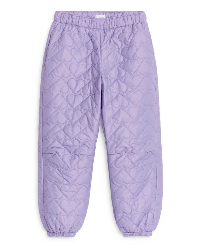 Arket Gesteppte Hose - Lila Lila