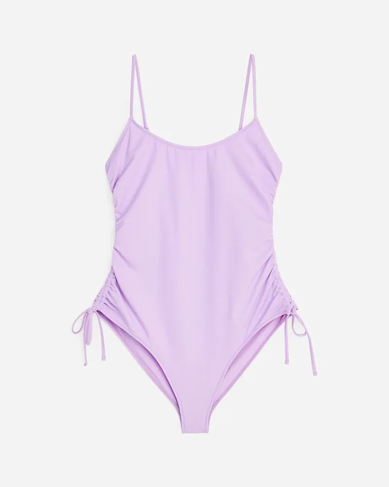 Arket Badeanzug Mit Bindebändern -Rosa Rosa