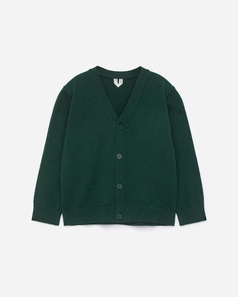 Arket Strickjacke Aus Baumwolle Und Wolle -Grau Grau