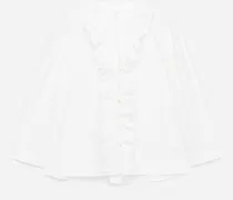 Rüschenbluse -Weiß