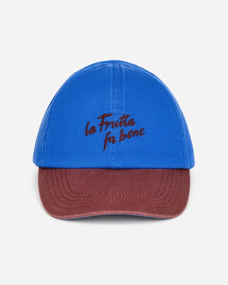 Arket Cap Aus Twill Mit Blockstreifen -Blau Blau