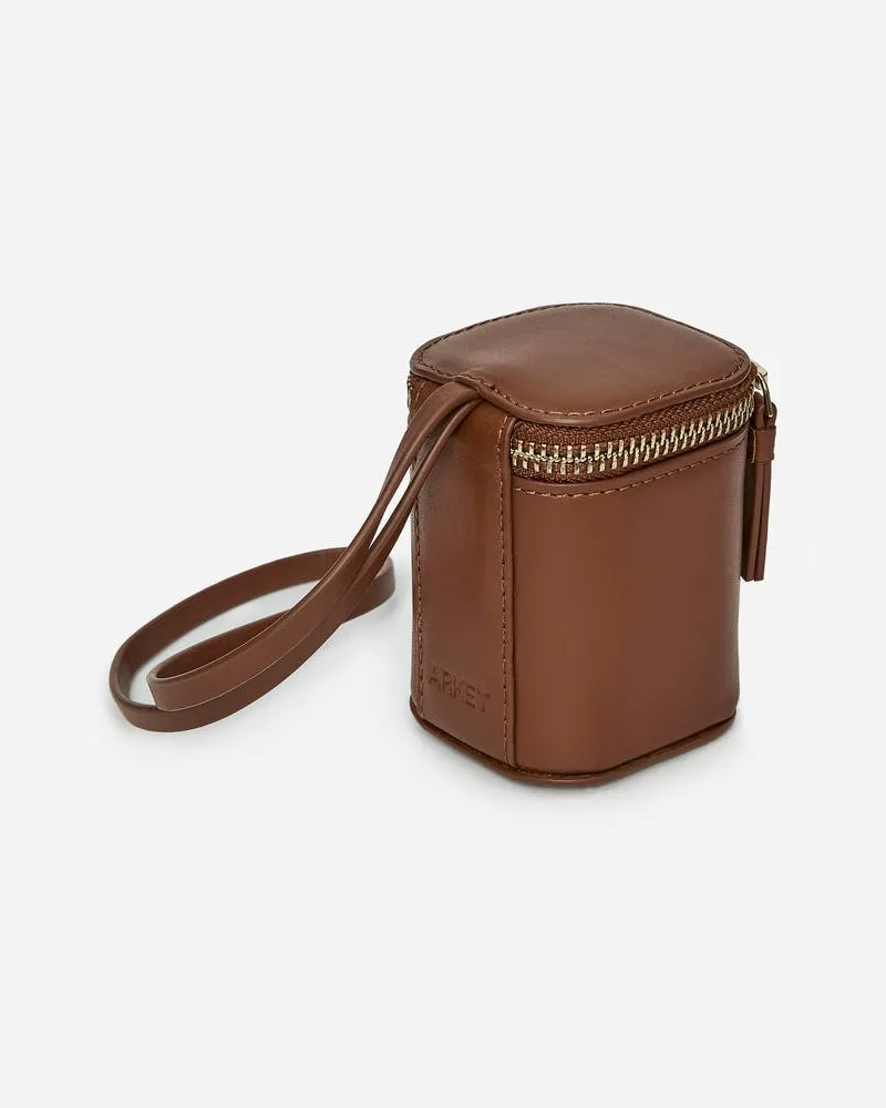 Arket Kosmetiktaschenanhänger Aus Leder -Beige Beige