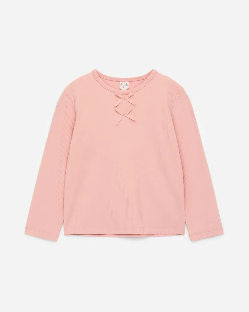Arket Oberteil Mit Schleifen - Rosa Rosa