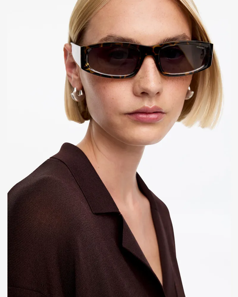 Arket Sonnenbrille Rylan Von Komono -Schwarz Schwarz