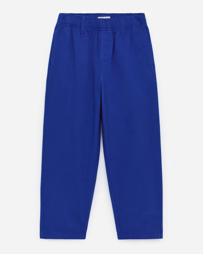Arket Baumwoll-Chino Mit Schmal Zulaufendem Bein -Blau Blau
