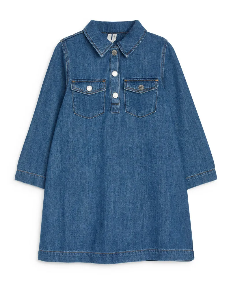 Arket Jeanskleid Aus Baumwolle -Blau Blau