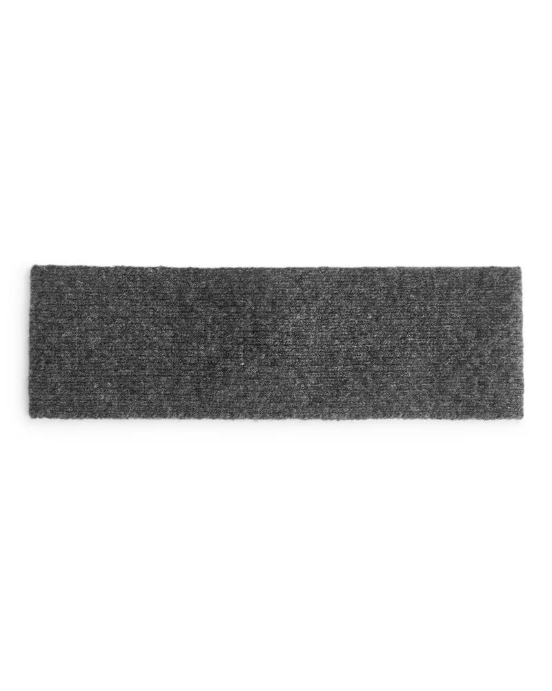 Arket Gestricktes Stirnband Aus Wolle - Grau Dunkelgrau