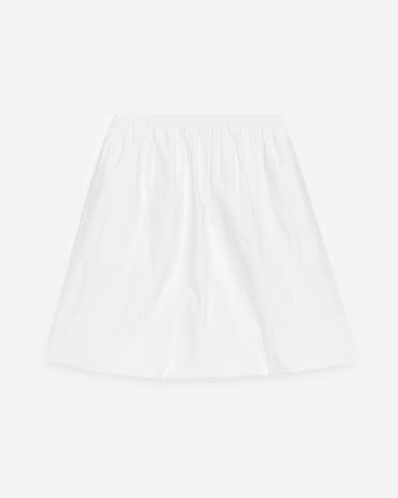 Arket Taftrock Mit Aufgebauschtem Saum -Weiß Weiß
