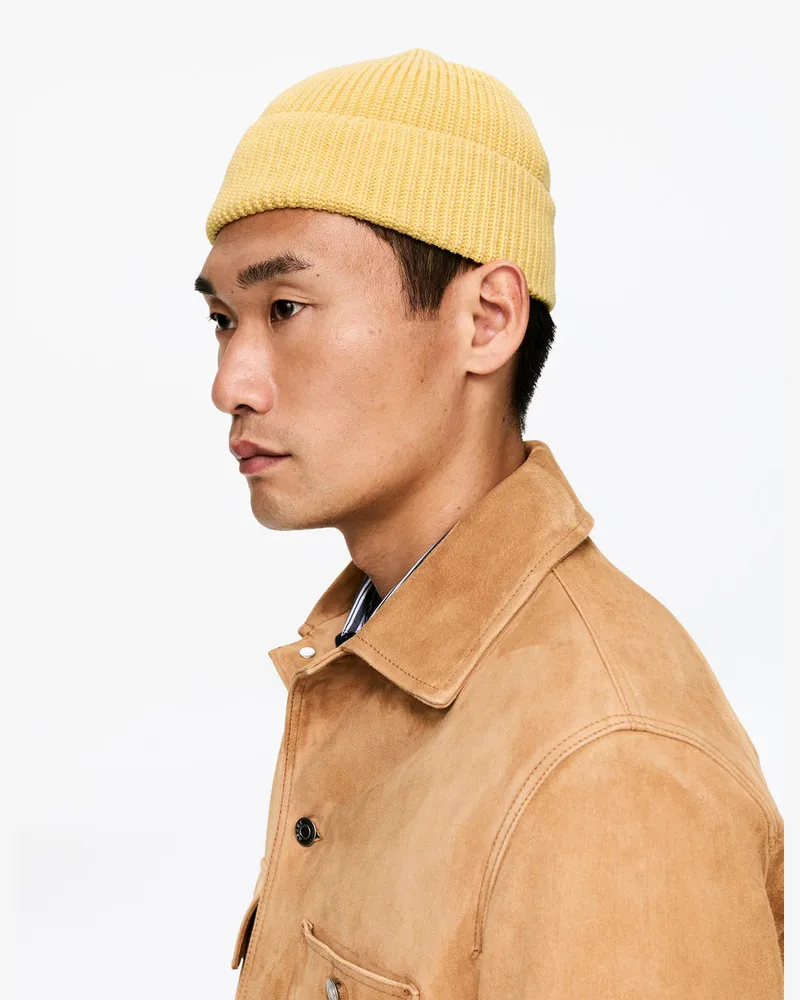 Arket Fisherman-Beanie -Gelb Gelb