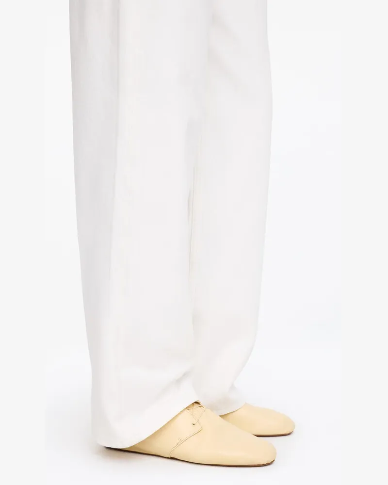 Arket Schnürschuh Aus Weichem Leder -Gelb Gelb