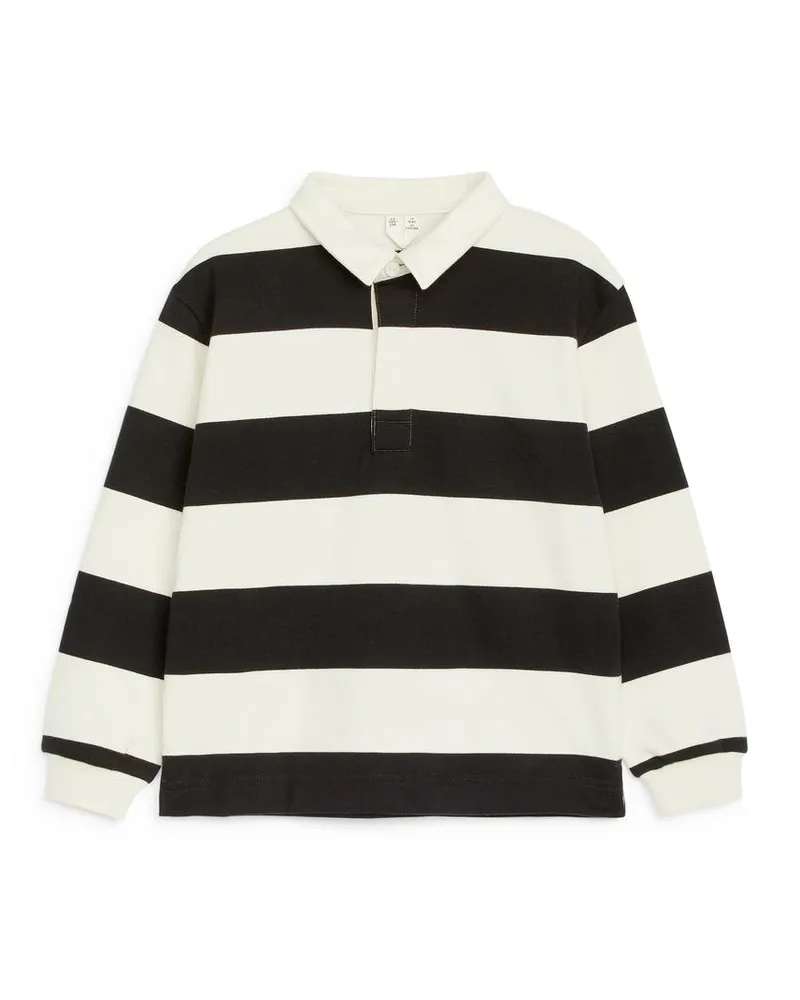 Arket Rugbyshirt - Schwarz|Mehrfarbig|Weiß Weiß
