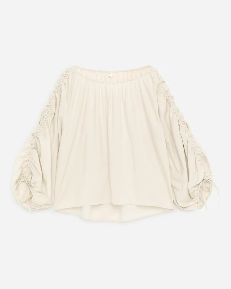 Arket Geraffte Bluse -Beige Beige