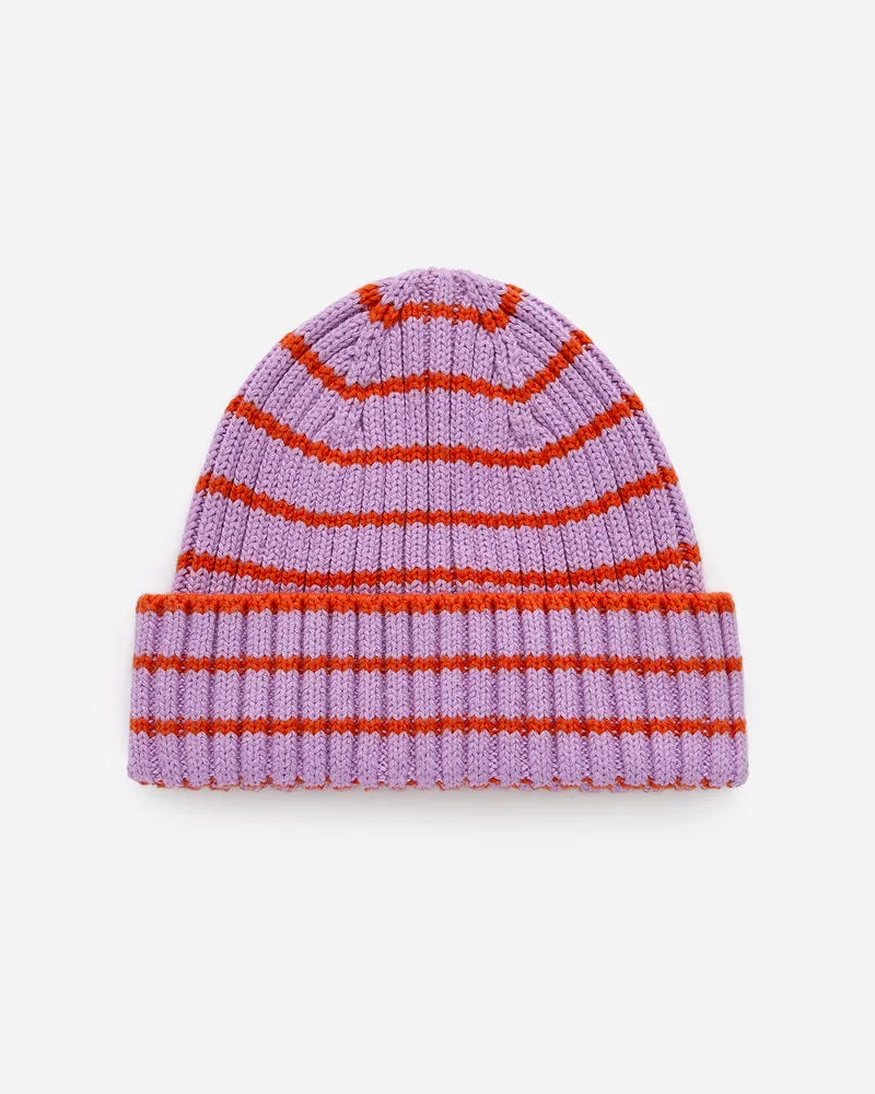 Arket Babybeanie Aus Rippenstrick -Lila Lila
