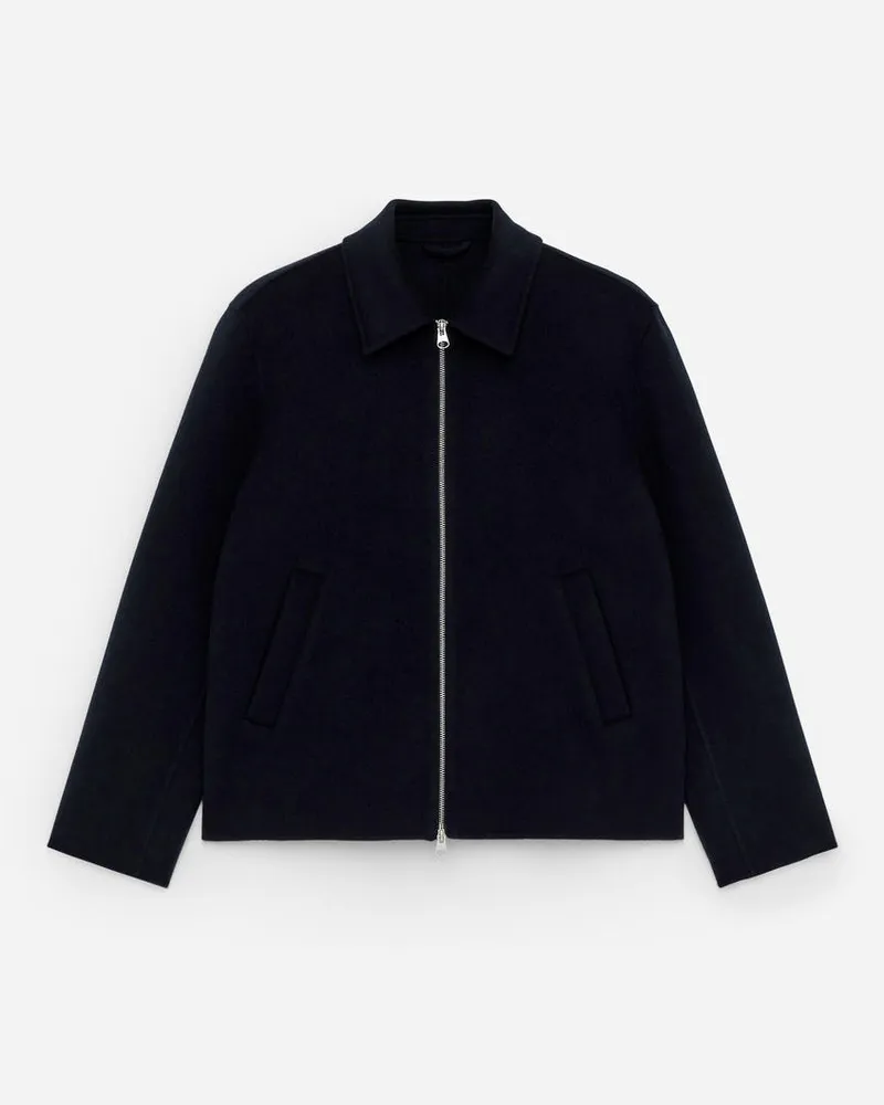 Arket Doubleface-Jacke Aus Wollmischung -Blau Blau