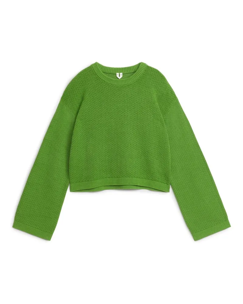 Arket Baumwollpullover - Grün Grün
