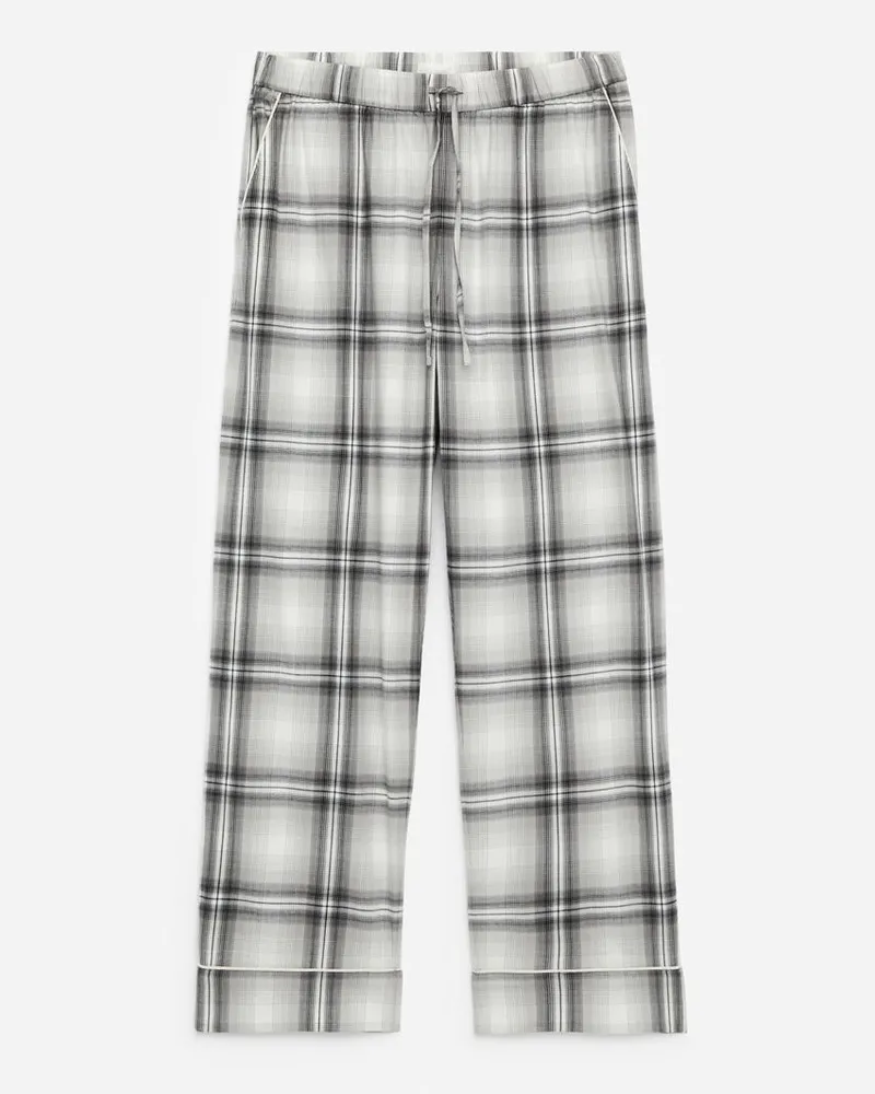 Arket Pyjamahose Aus Flanell - Grau Grau