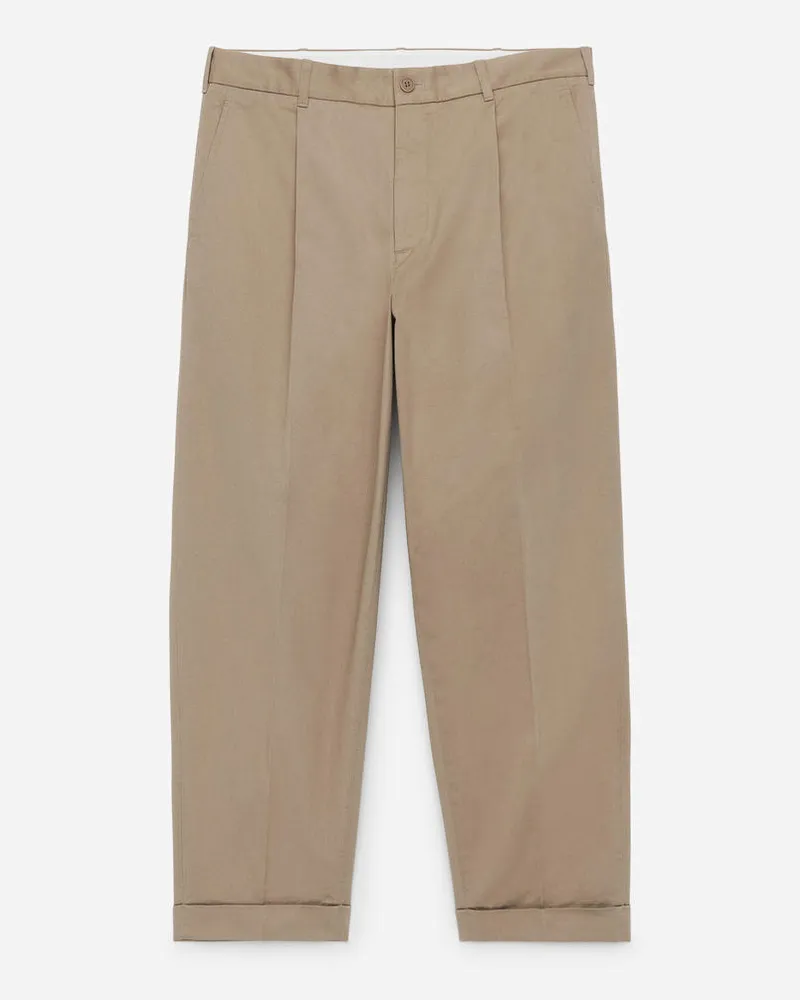 Arket Baumwollhose Mit Umschlag - Beige Beige