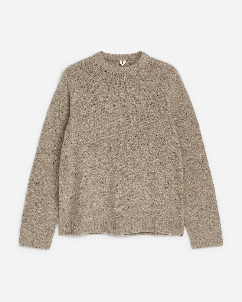 Arket Pullover Aus Einer Mischung Aus Wolle Und Alpaka -Beige Beige