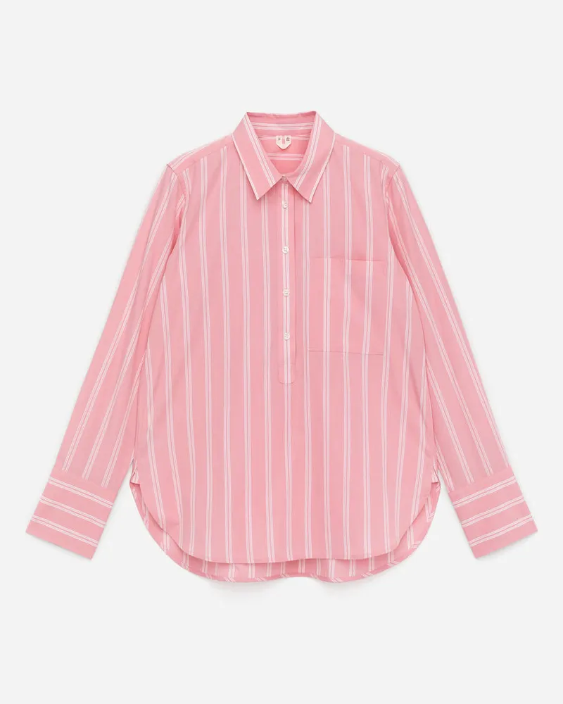 Arket Popover-Hemd Aus Baumwolle - Rosa Rosa