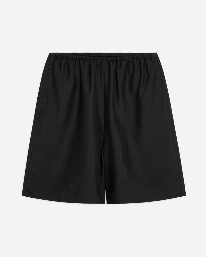Arket Seidenshorts -Schwarz Schwarz