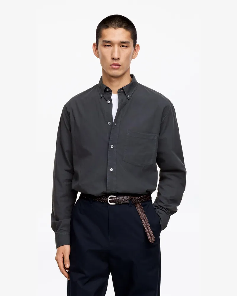 Arket Legeres Popeline-Hemd -Blau Blau