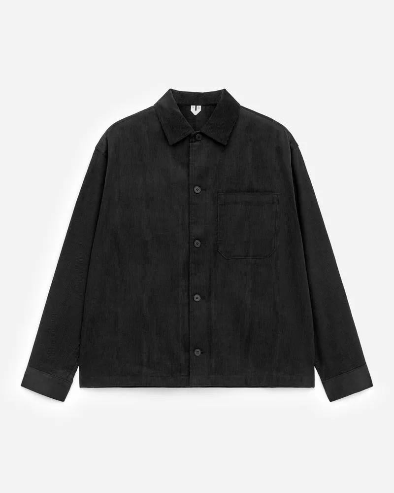Arket Overshirt Aus Cord -Schwarz Schwarz