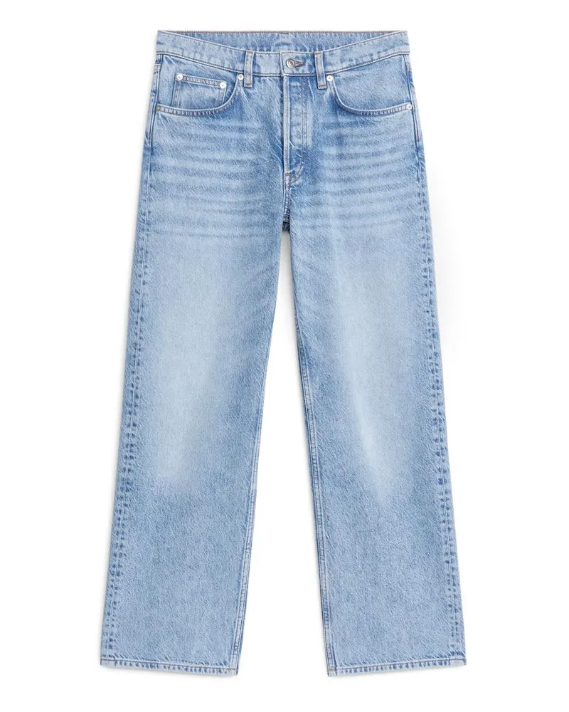 Arket Shore Boyfriend-Jeans - Blau Hellblau