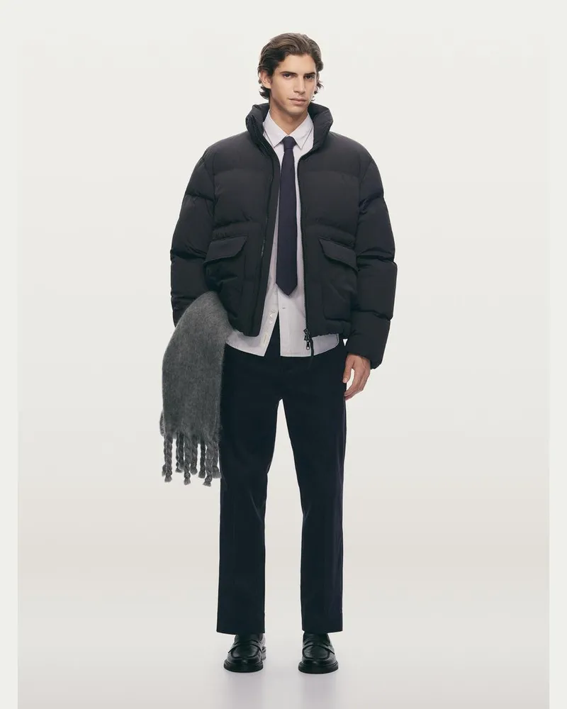 Arket Schal Aus Mohairwolle Und Wolle -Grau Grau