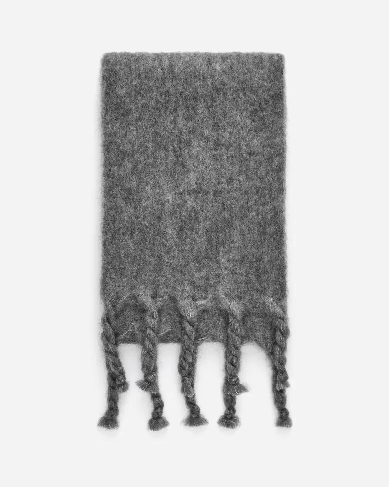 Arket Schal Aus Mohairwolle Und Wolle -Grau Grau