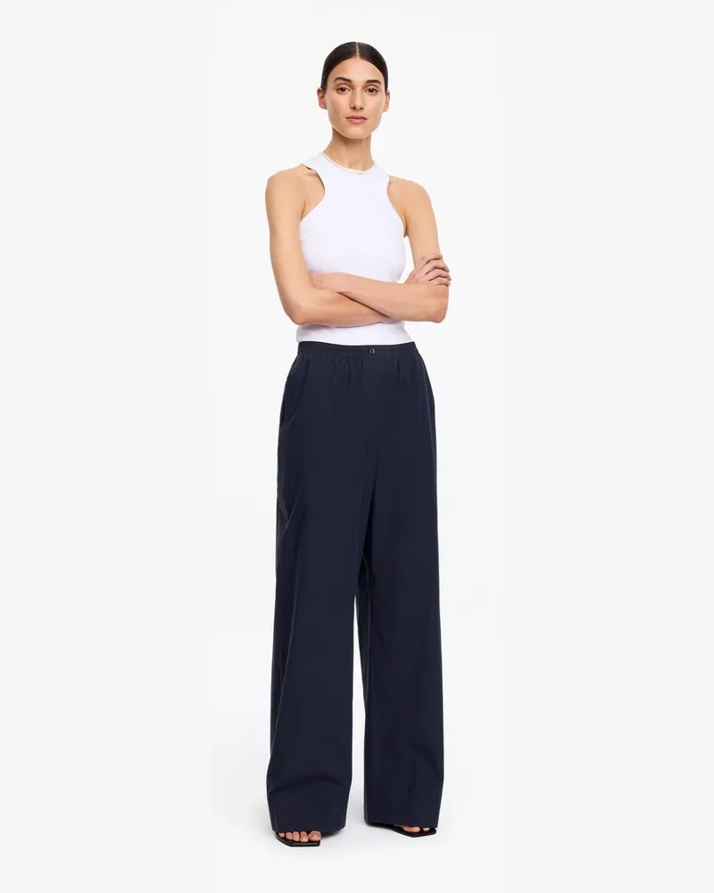 Arket Lockere Baumwollhose -Blau Blau