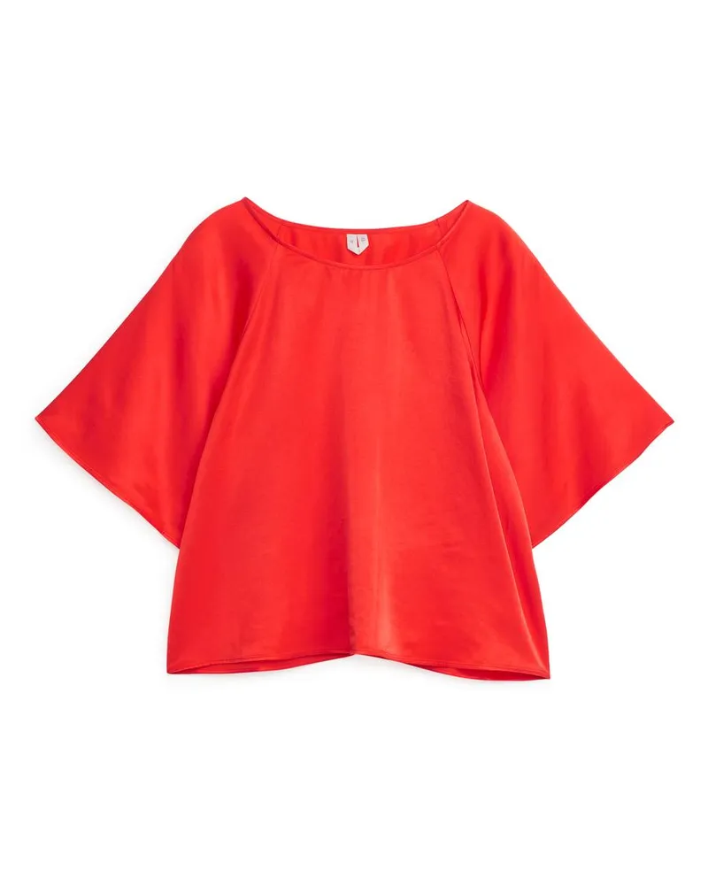 Arket Gewebtes Oberteil - Orange Orange