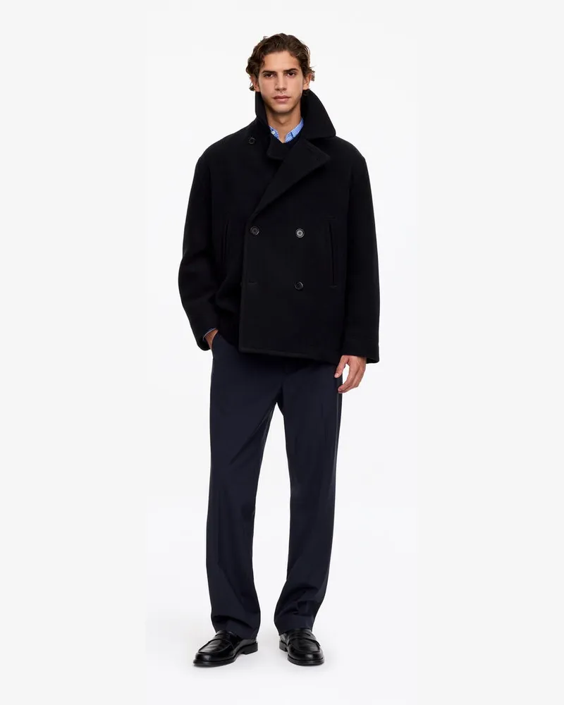 Arket Cabanjacke Aus Wollmischung -Blau Blau