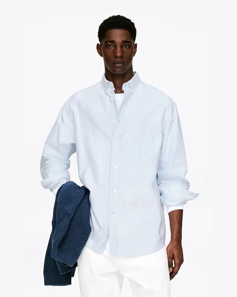 Arket Oxford-Hemd In Oversized-Passform -Blau Blau