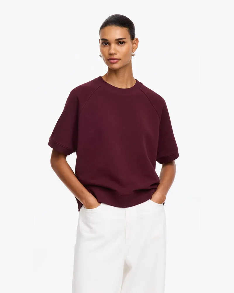 Arket Sweatshirt Aus French Terry -Rot Rot