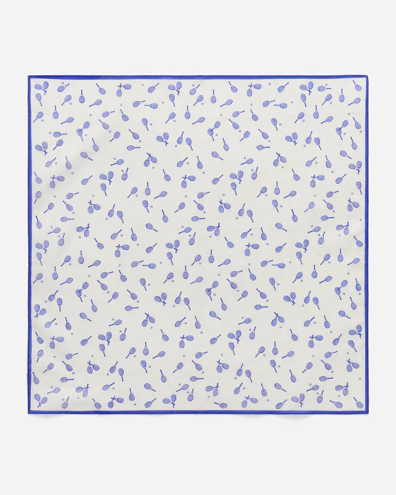 Arket Bandana Aus Baumwolle - Blau|Weiß|Mehrfarbig Cremeweiß