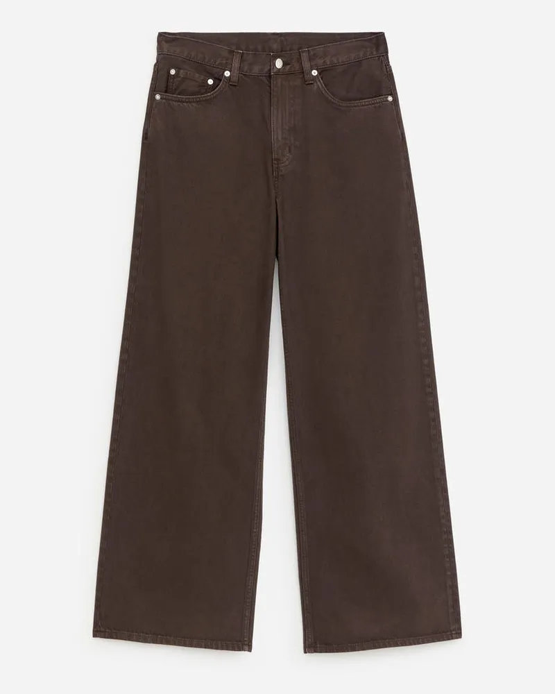 Arket CLOUD Loose Jeans Mit Weitem Bein -Braun Braun