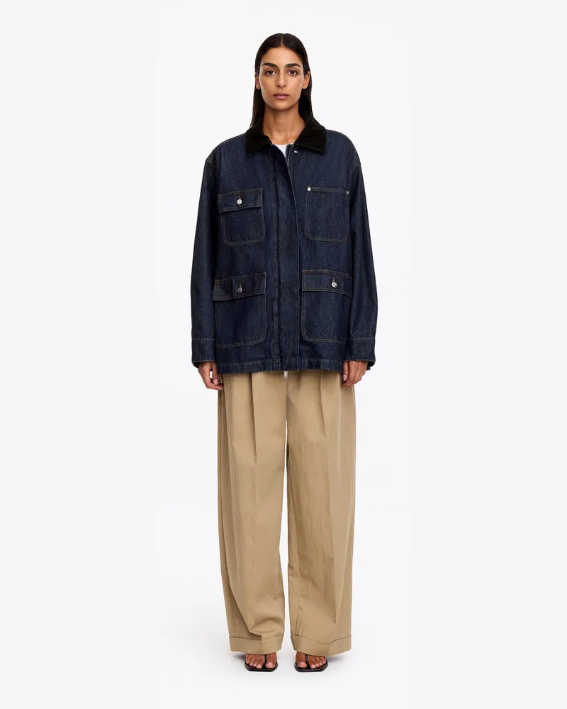 Arket Oversized-Jeansjacke -Blau Blau