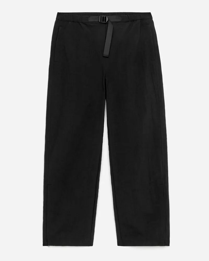 Arket Hose Mit Gürtel -Schwarz Schwarz