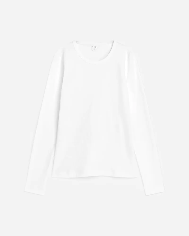 Arket Langarmshirt - Weiß Weiß