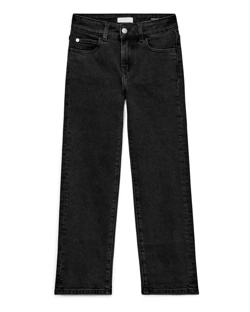 Arket Regular-Jeans Mit Stretch-Anteil -Schwarz Schwarz