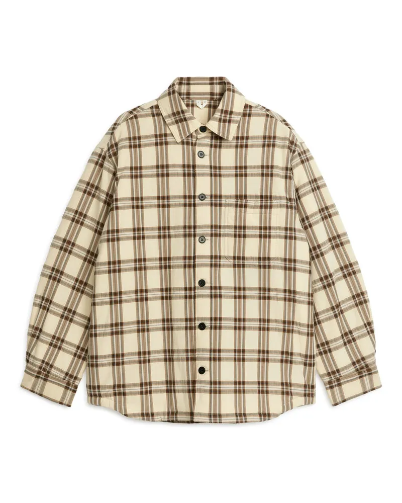 Arket Wattiertes Overshirt - Beige Beige
