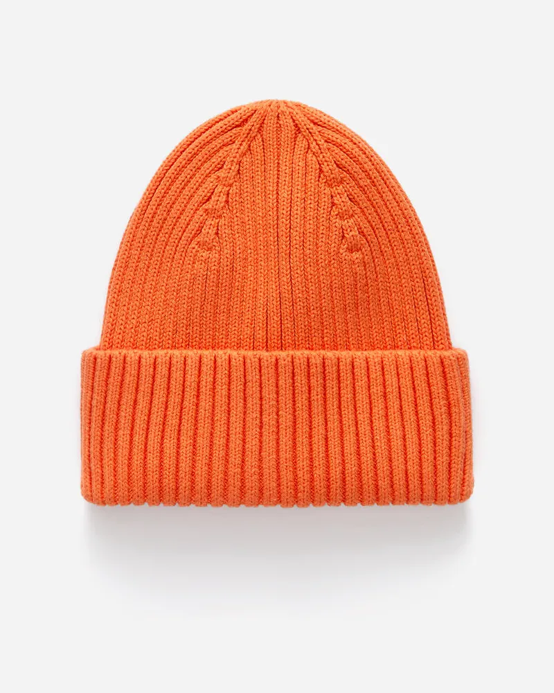 Arket Rippstrickmütze -Orange Orange