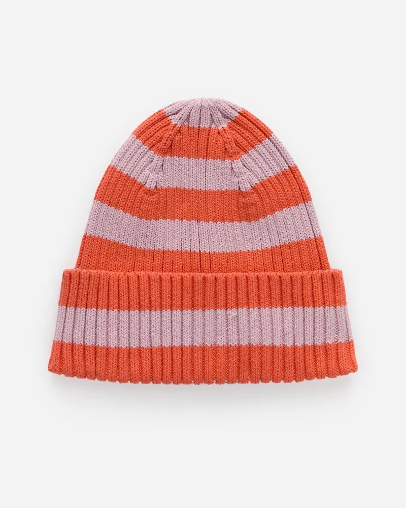 Arket Rippstrickmütze -Orange Orange
