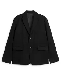 Arket Modern Geschnittener Blazer Schwarz