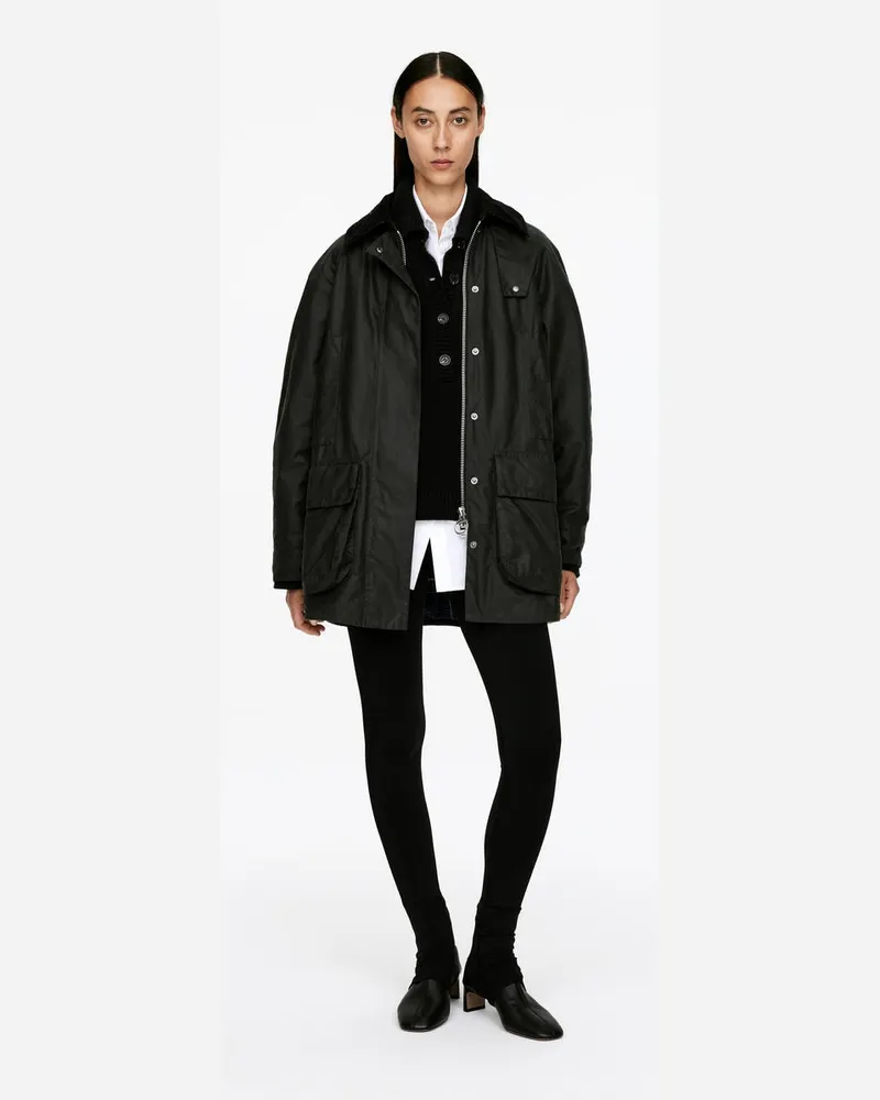 Arket ARKET Und Barbour Gewachste Baumwolljacke -Grün Grün